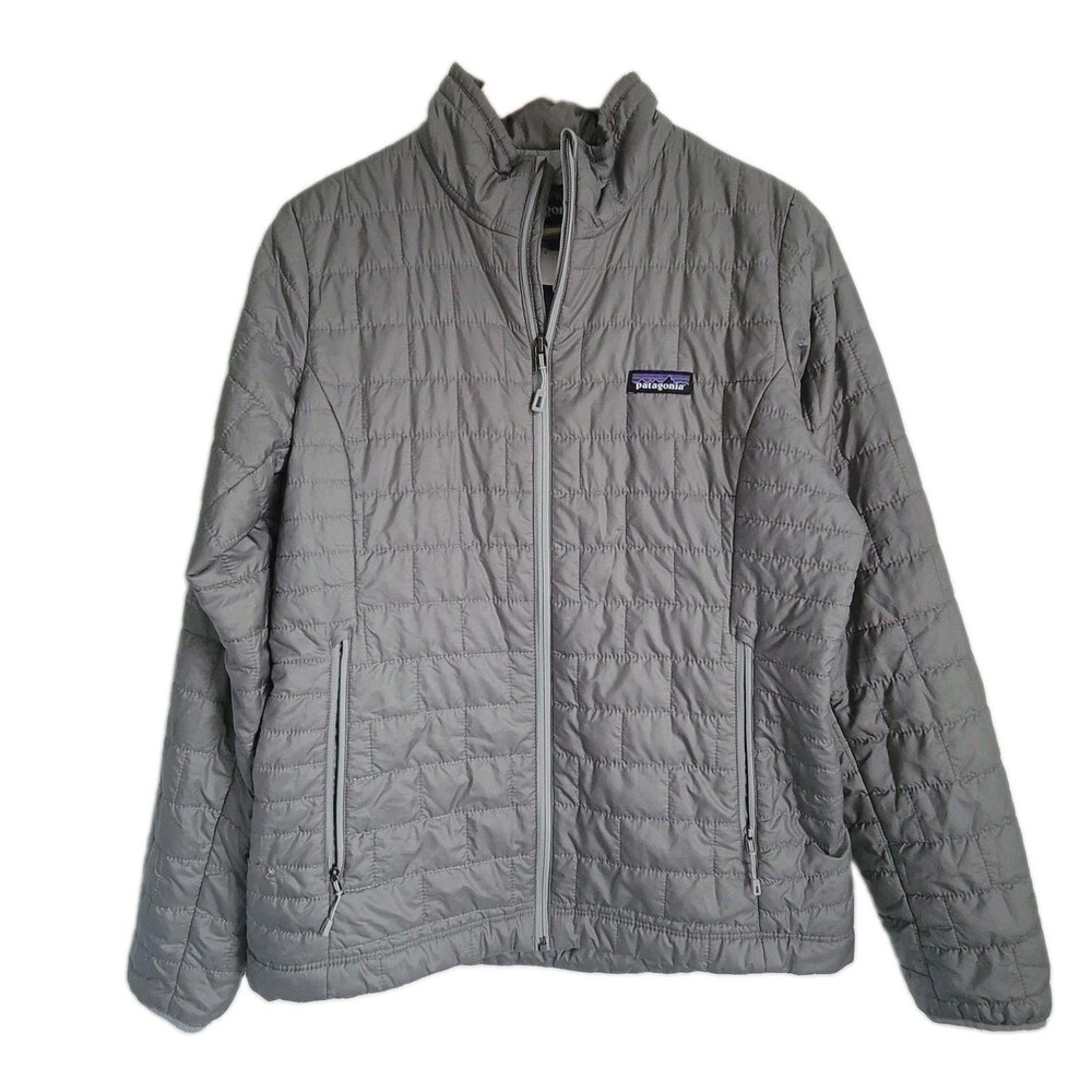 Patagonia Nano Puff Jacket Women's Size M Gray Primaloft Insulated Quilted